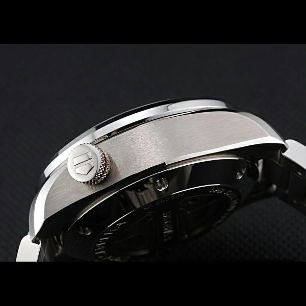 Tag Heuer Carrera Tachymeter Bezel Stainless Steel Black Dial new58080