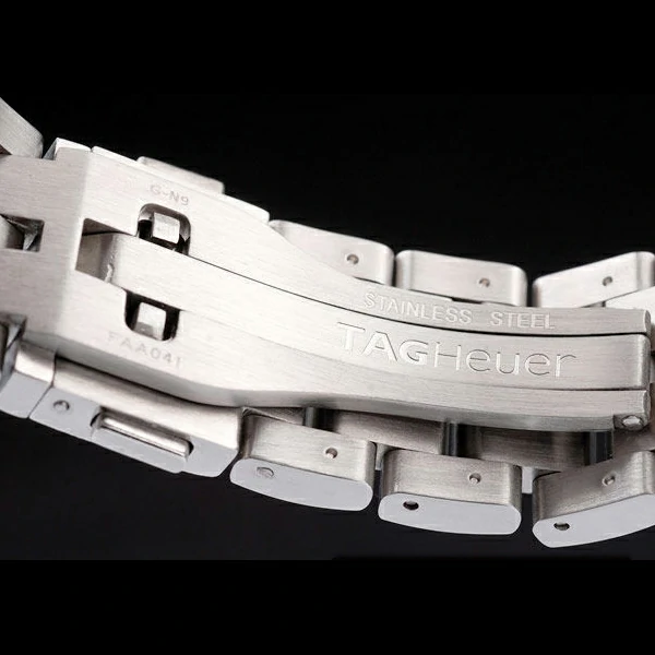 Tag Heuer SLR Tachymeter Bezel Stainless Steel White Dial new58082
