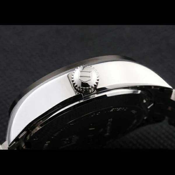 Tag Heuer SLR Tachymeter Bezel Stainless Steel Black Dial new58083