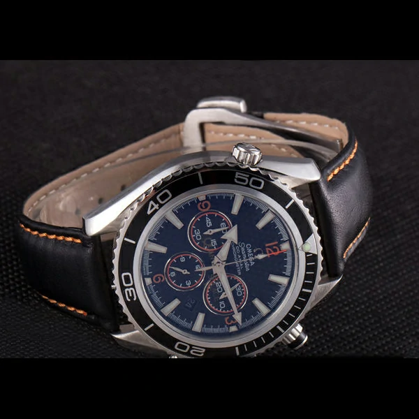 Omega Seamaster Planet Ocean Co axial Black Case Black Dial new58108