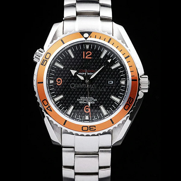 Omega Seamaster Planet Ocean Co axial Orange Case Black Dial new58111