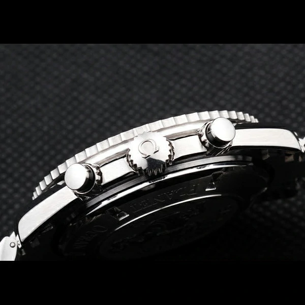 Omega Seamaster Planet Osean Co axial Chronograph Black Case Black Dial new58113