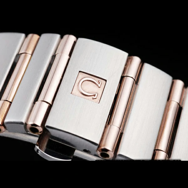 Omega Constellation Jewelry Rose Gold Case Black Dial new58126