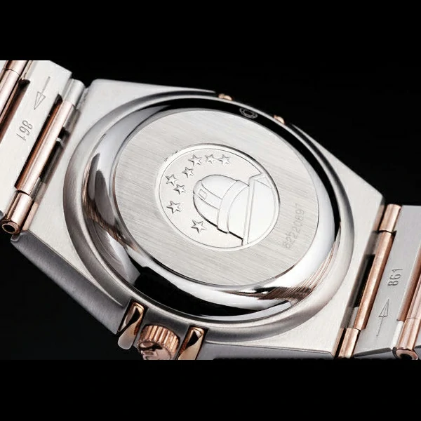 Omega Constellation Jewelry Diamond Case Radial Emblem Brown Dial new58127