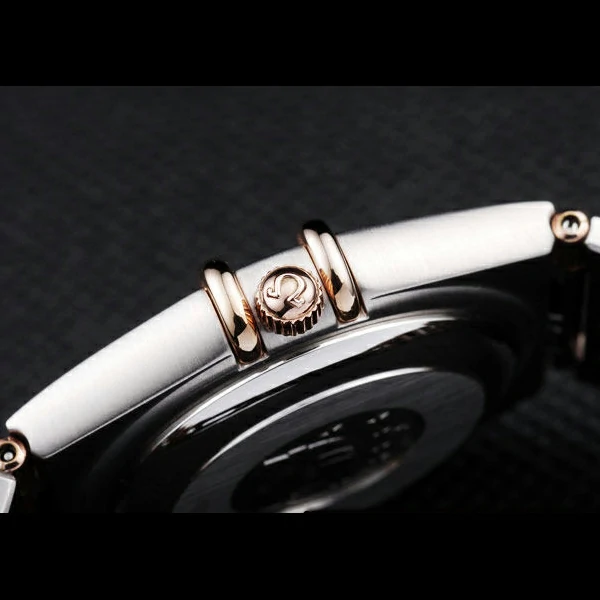 Omega Constellation Jewelry Diamond Case Omega Emblem White Dial new58133