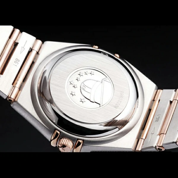 Omega Constellation Jewelry Diamond Case Omega Emblem White Dial new58133