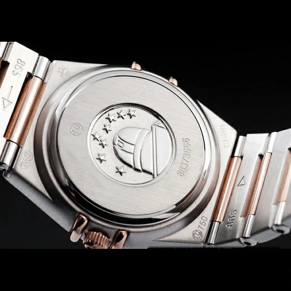 Omega Constellation Jewelry Diamond Case Radial Emblem Black Dial new58136