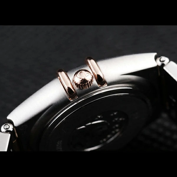 Omega Constellation Jewelry Rose Gold Case Black Dial new58137
