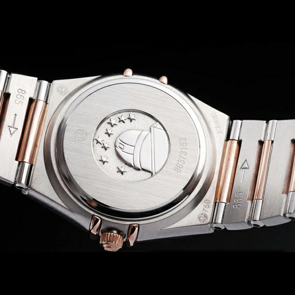 Omega Constellation Jewelry Diamond Case Omega Emblem White Dial new58142
