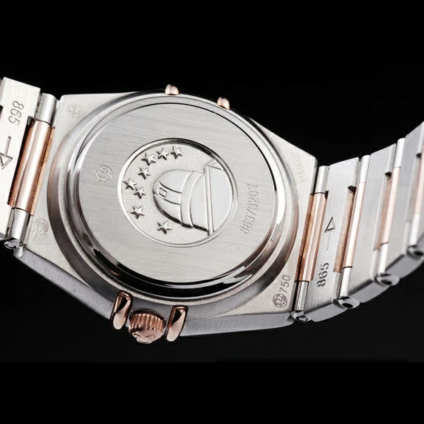 Omega Constellation Jewelry Rose Gold Case White Dial new58143