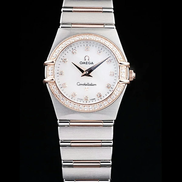 Omega Constellation Jewelry Diamond Case White Dial new58144