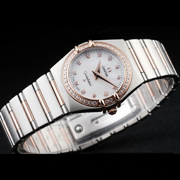 Omega Constellation Jewelry Diamond Case White Dial new58144