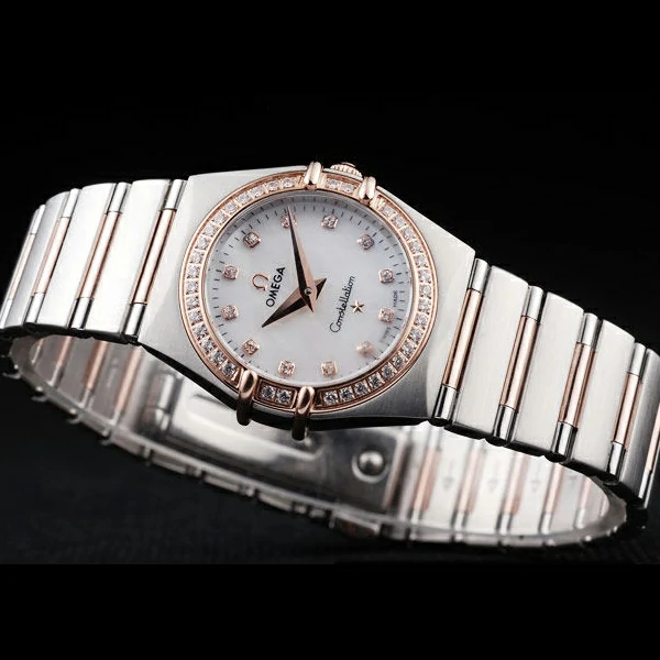 Omega Constellation Jewelry Diamond Case White Dial new58144