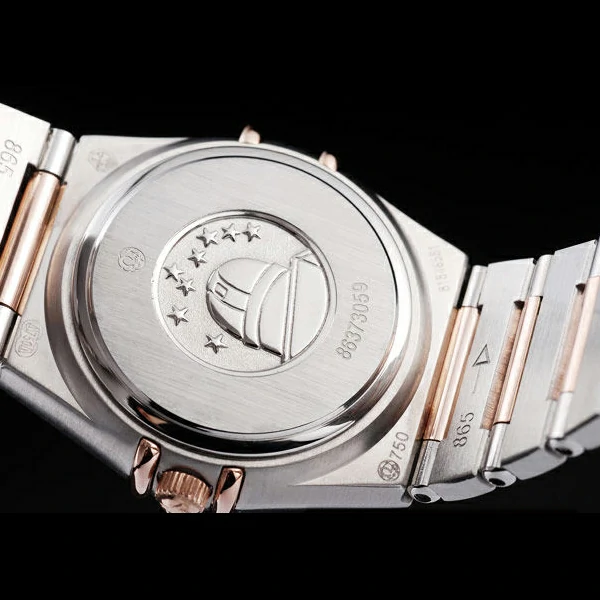 Omega Constellation Jewelry Diamond Case Small Radial Emblem White Dial new58147