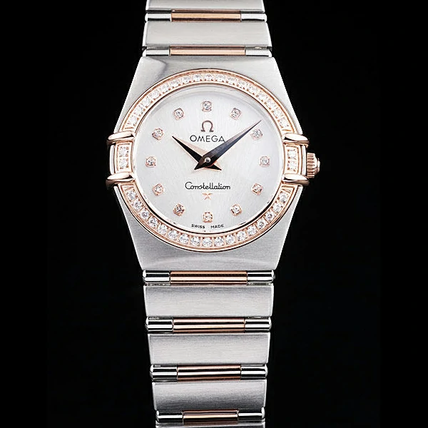Omega Constellation Jewelry Diamond Case White Dial new58149