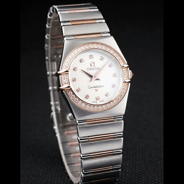 Omega Constellation Jewelry Diamond Case White Dial new58149