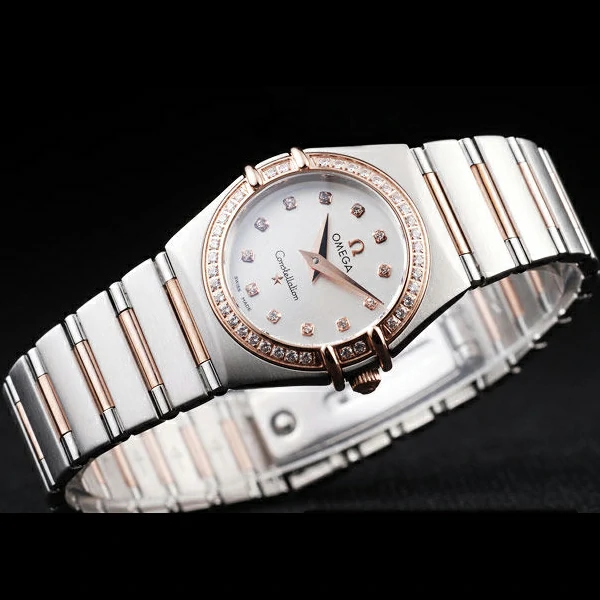Omega Constellation Jewelry Diamond Case White Dial new58149