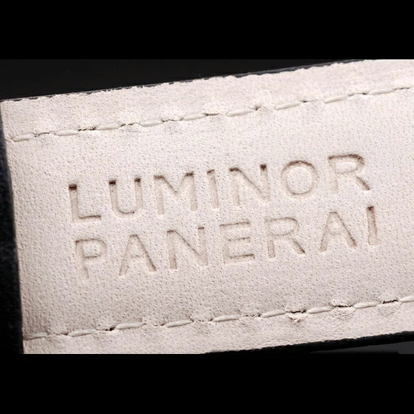 Panerai Luminor Black Ionized Stainless Steel Case Black Dial Black Leather Strap new58170