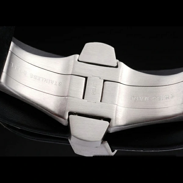 Panerai Luminor Brushed Stainless Steel Case Black Dial Black Rubber Strap new58188