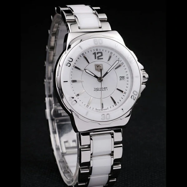 Tag Heuer Formula 1 White Ceramic Bezel White Dial new58256