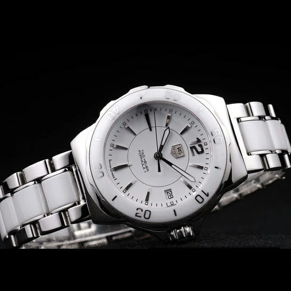 Tag Heuer Formula 1 White Ceramic Bezel White Dial new58256