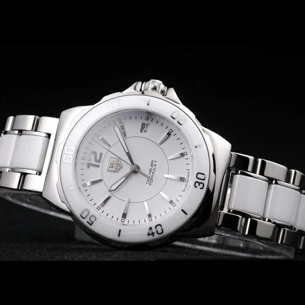 Tag Heuer Formula 1 White Ceramic Bezel White Dial new58256