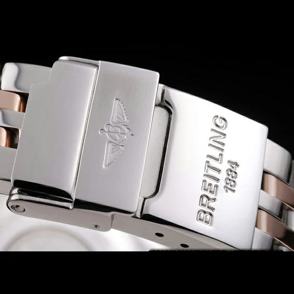 Breitling Certifie Stainless Steel Bezel Black Dial Stainless Steel Strap new58279