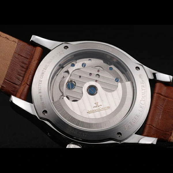 Jaeger Le Coultre Master Control Tourbillon White Dial Brown Leather Strap new58369