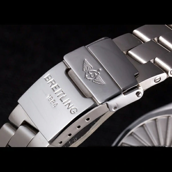 Breitling Certifie Yellow Dial Stainless Steel Strap Rose Gold Bezel new58564