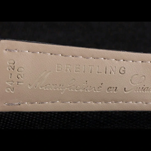 Breitling Transocean White Dial Black Leather Strap Rose Gold Bezel new58571