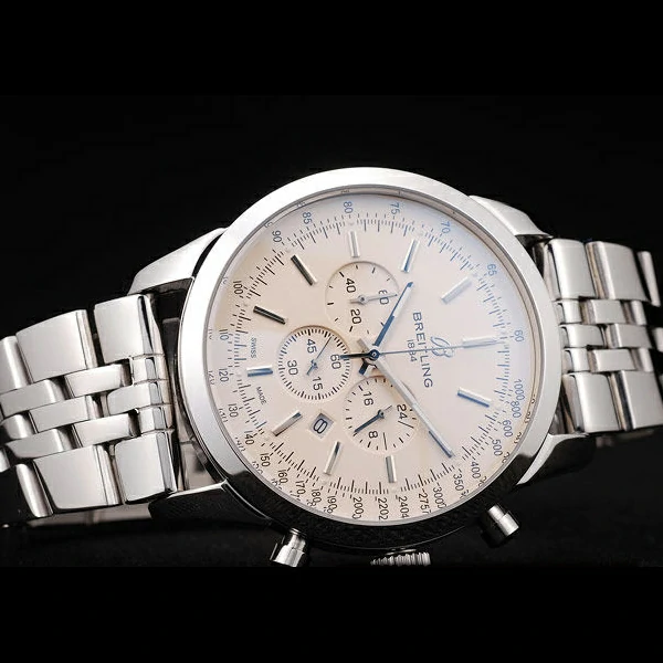 Breitling Transocean White Dial Stainless Steel Strap new58578