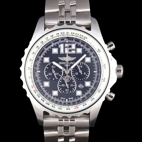 Breitling Navitimer Stainless Steel Strap Black Dial new58690