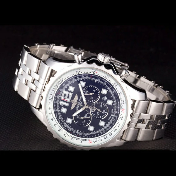 Breitling Navitimer Stainless Steel Strap Black Dial new58690