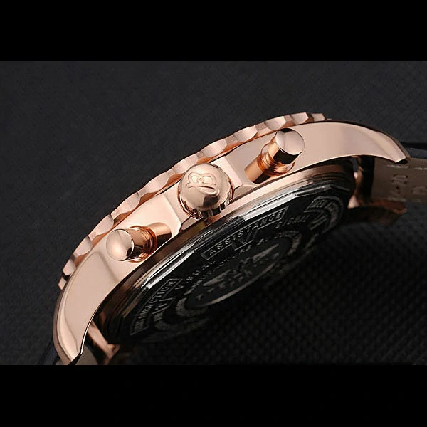Breitling Navitimer Rosegold Bezek Leather Strap White Dial new58694