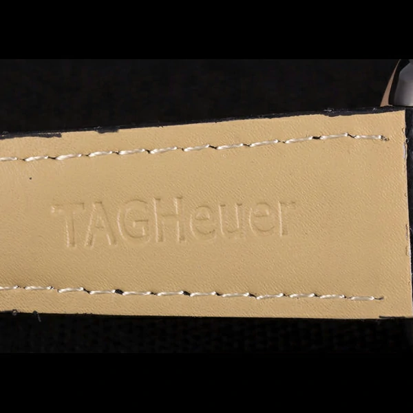 Tag Heuer Carrera Stainless Steel Case Black Dial Black Leather Strap new58754