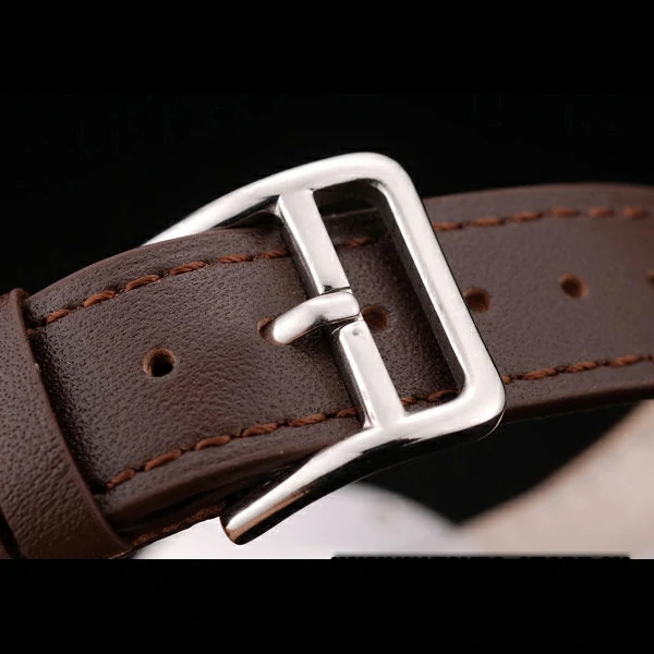 Hermes Classic MOP Dial Brown Leather Strap new58799