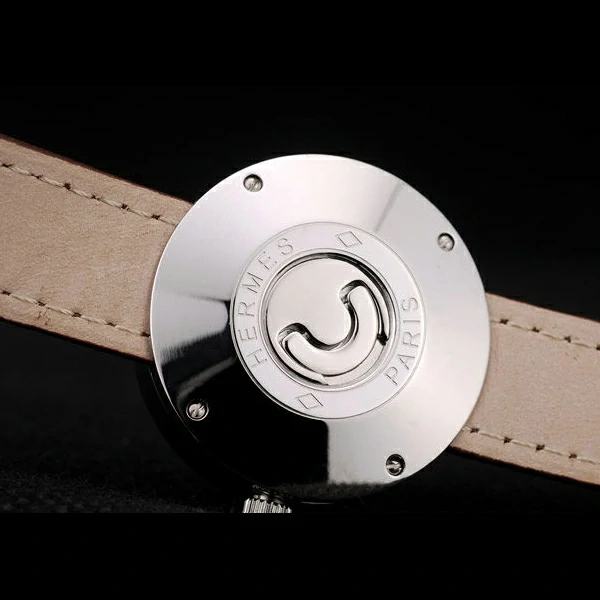 Hermes Classic MOP Dial Brown Leather Strap new58799
