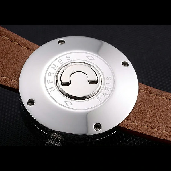 Hermes Classic MOP Dial Red Leather Strap new58801