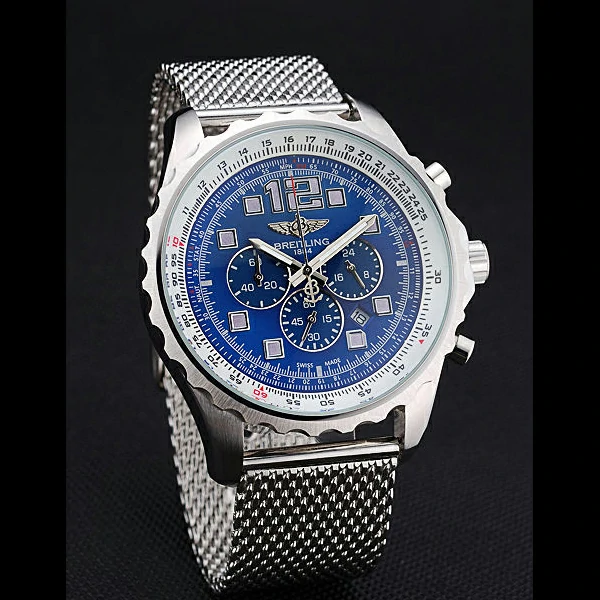 Breitling Navitimer Stainless Steel Strap Blue Dial new58853