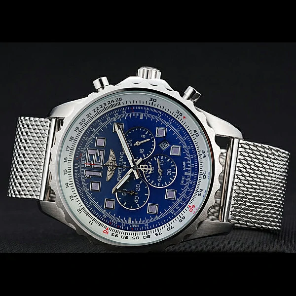 Breitling Navitimer Stainless Steel Strap Blue Dial new58853