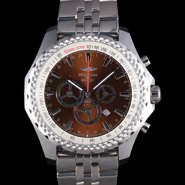 Breitling for Bentley Stainless Steel Strap Brown Dial new58859