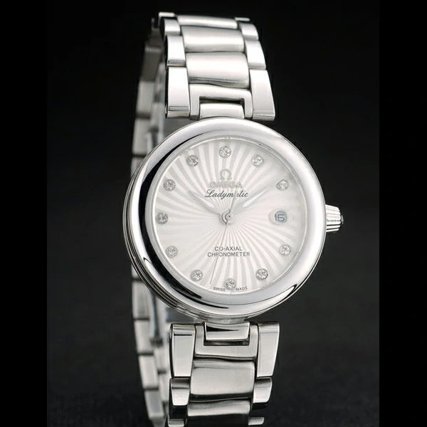 Omega DeVille Ladymatic Stainless Steel Strap White Dial new58896