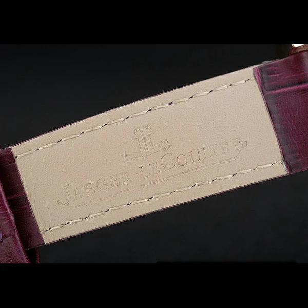 Jaeger le Coultre Reverso Squadro Lady Brown Leather Strap White Dial new58912
