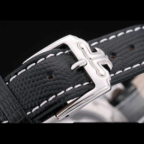 Jaeger Le Coultre Master Control Stainless Steel Bezel Black Leather Strap new58958