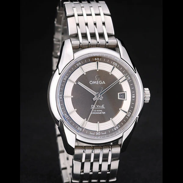 Omega DeVille Stainless Steel Bezel Brown Dial new58964