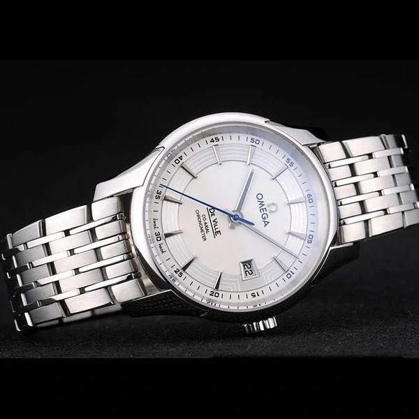 Omega DeVille Stainless Steel Bezel White Dial new58966