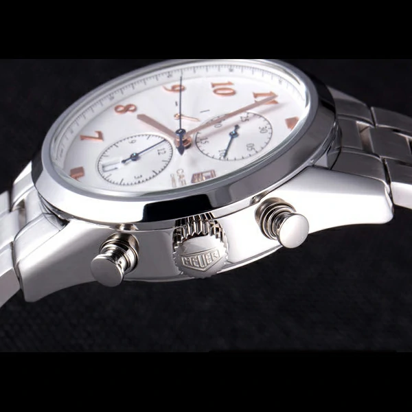 Tag Heuer Carrera Stainless Steel Strap White Dial new59059
