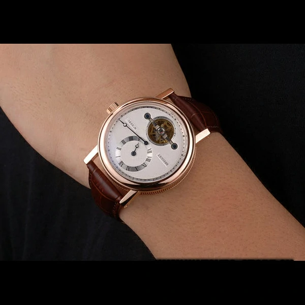 Breguet Classique Complications Rose Gold Case Brown Leather Strap new59061