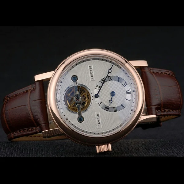 Breguet Classique Complications Rose Gold Case Brown Leather Strap new59061