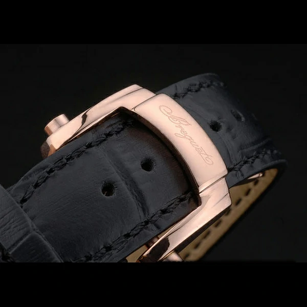 Breguet Classique Complications Rose Gold Case Black Leather Strap new59063